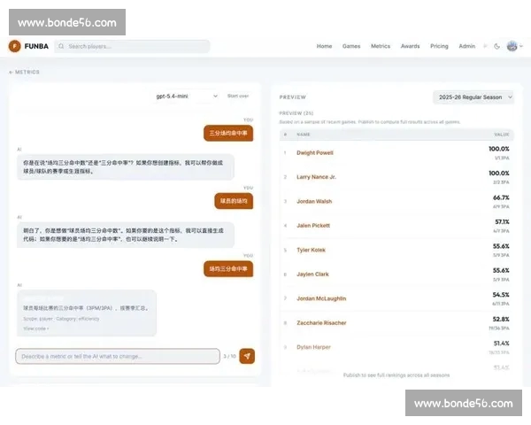 NBA数据平台全面升级 打造全新数据分析与互动体验